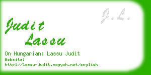 judit lassu business card